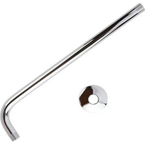50 cm langer, 20 mm starker, verchromter Edelstahl-Duschschlauch, korrosionsbeständig, für Duschkopf – 1 Schlauch mit Prallblech