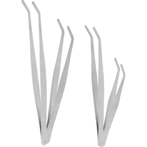 Pinces à Plantes en Acier Inoxydable Argenté 4 Pièces Outil de Plantation Polyvalent, Usage Jardin et Extérieur, pour Plante (1/5)