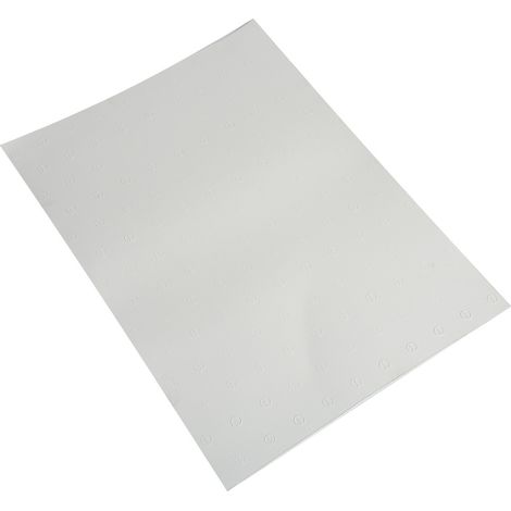 Semelle résistante à l'usure et antidérapante, unisexe, avec une semelle intérieure en forme de sabot de vache, 38,7 cm x 53,5 cm x 2 mm (blanche). (1/5)