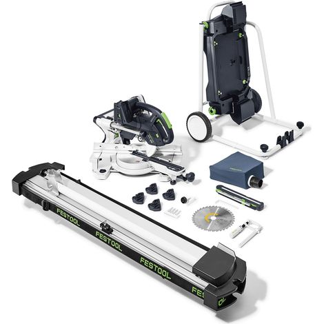Festool Akku-Kapp-Zugsäge KAPEX KSC 60 EB-Basic-Set-UG, incl. Kreissägeblatt, Untergestell, Zubehör (1/5)