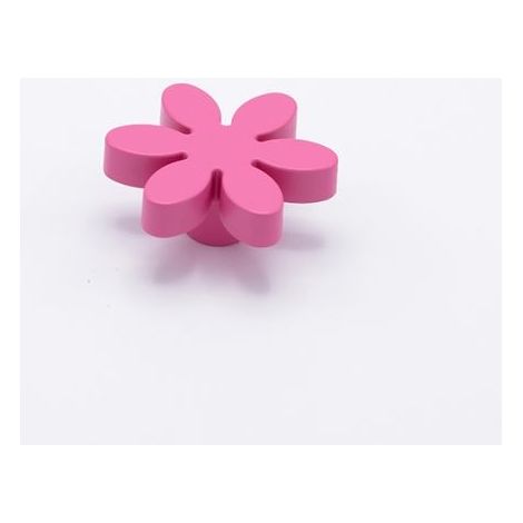 Pomello per mobile Fiore Bimbi colore Fuxia Diametro 56 mm