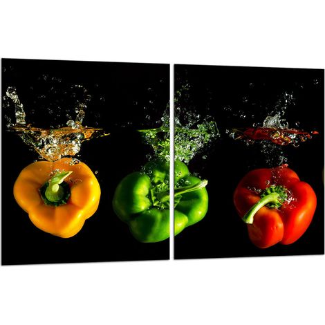 2 plaques de protection en verre pour cuisinière 40x52 Pepper (1/5)