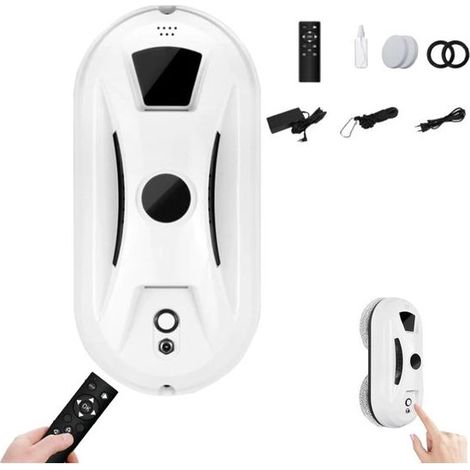 Robot Nettoyeur de Vitres Automatique avec Détection des Bords, Nettoyant pour Douche et Verre, Adapté aux Surfaces Multiples (Verre et Sol) (1/5)