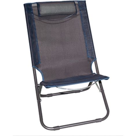 2 Sillas Relax Textilene Color Azul Oscuro