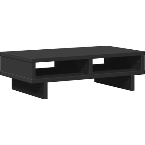 Mesa de escritorio con soporte para monitor mueble de 50 x 27 x 15 cm madera de ingeniería color negro 020044882