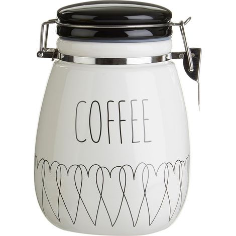 Interiors By Premier Chic Design Coffee Canister, Functional Design Dolomite Canister, Durable Canister For Storing Ingredients (1/5)