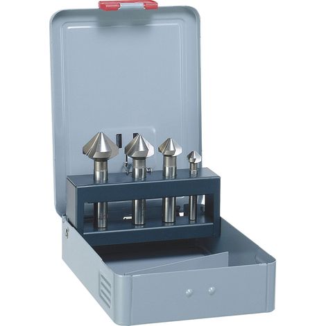 MAYKESTAG Kegelsenker-Satz DIN335C HSS Co5 Z=3 90 Grad 10,4-25,0 mm 4-teilig (1/2)