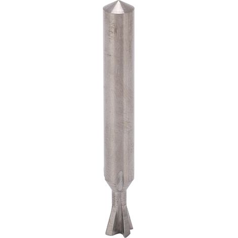 Fraise à queue d'aronde en carbure, queue de 6 mm de diamètre, 4 dents, longueur 50 mm, universelle, angle de 75°. (1/5)