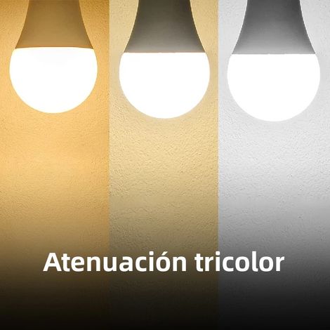 Ampoule LED (tricolore 15W culot à vis E14), 220V, adaptée à l'éclairage quotidien du salon. (1/5)