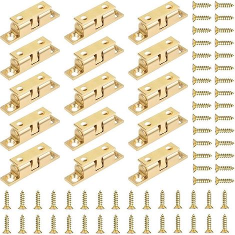15 piezas de pestillo de bola doble, pestillo de bola de latón, pestillo de bola doble para armario, muebles, puerta, ropero (1/5)