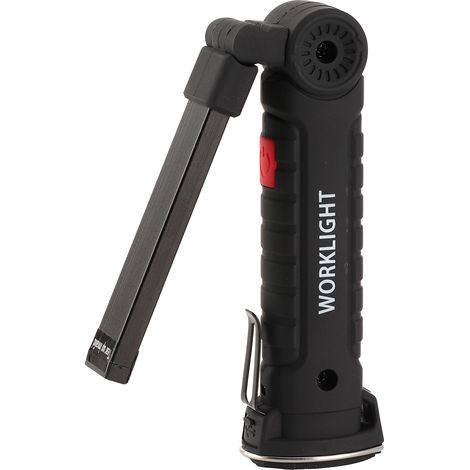 Lampe de travail LED COB Blanche Rechargeable, Lampe de poche de Secours Inspection Maintenance avec Éclairage d'Urgence (1/5)