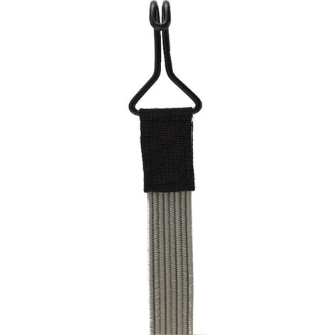 Corda Elastica con Ganci Doppi, Piatta, 100cm - Fissa in Sicurezza (1/4)