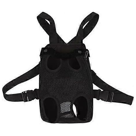 Sac à dos de transport pour animaux de compagnie, sac à dos de transport réglable pour animaux de compagnie, pour la marche, les voyages, la randonnée, le camping (XL, noir) (1/4)