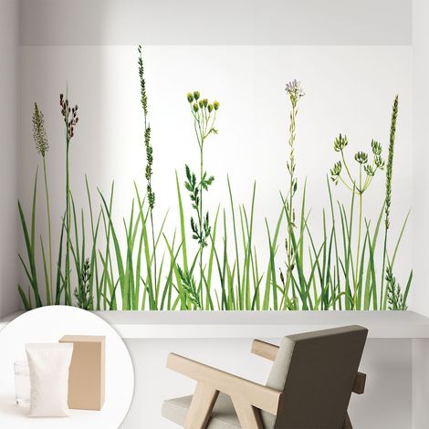 Papier peint intissé avec imprimé installation simple qualité excellente sans désordre - Colle incluse gratuite Flore subtile 104x70 cm (1/5)