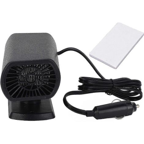 Ventilateur de chauffage de voiture 200 W 12 V, chauffage rapide, soufflage d'air chaud, dégivrage et désembuage du pare-brise, idéal pour la conduite hivernale, noir élégant WHBYV (1/4)