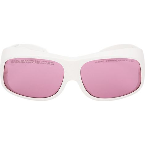 Lunettes de protection laser 808 nm 850 nm avec filtre anti-lumière pour appareils d'épilation laser (blanches) (1/5)