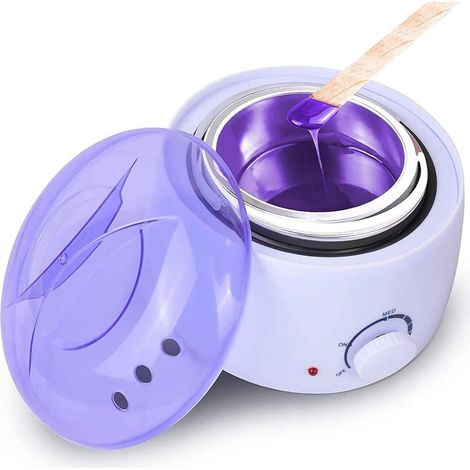Chauffe-cire, chauffe-cire pour épilation à la cire chaude, fondants pour cire dure en grains, épilateur électrique indolore pour jambes, visage, corps et maillot à domicile (1/5)