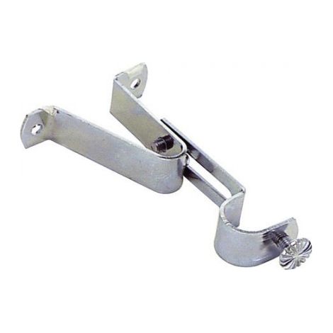 Stangenhalter 16 mm.Ø Erweiterbar Frontal Chrom