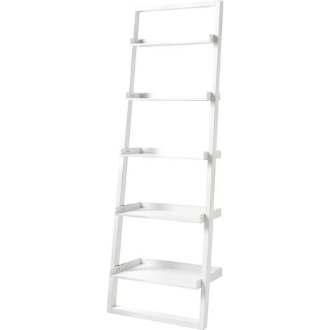 Libreria effetto legno laccata bianca cm. H.193 x L.65 x P.36 (1/3)