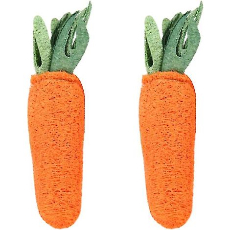Lot de 2 jouets en forme de carotte (1/3)