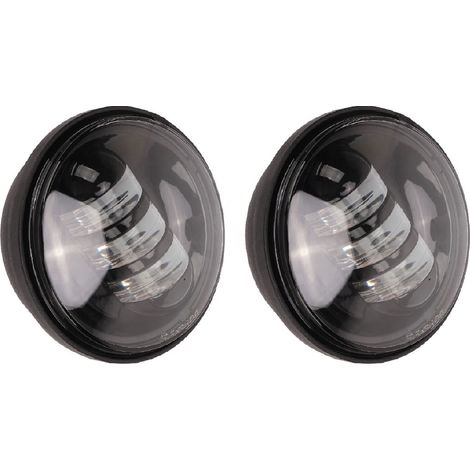 2 Stück LED-Nebelscheinwerfer, weißes Licht, 4,5 Zoll, IP67 wasserdicht, 10 bis 32 V, 30 W, Fahrnebelscheinwerfer für Motorräder (1/5)
