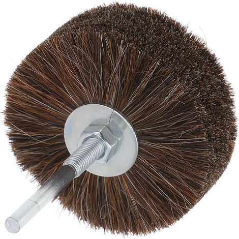 Brosse Abrasive en Métal Marron pour Sculpture sur Bois et Jade, Brosse Rotative pour Ponçage et Polissage Fonction de Suppression de Poussière et Couche D'oxyde (1/5)