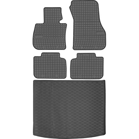 Ensemble de tapis de sol en caoutchouc pour BMW Série 2 F45 Minivan (Active Tourer) de 09.2014 à 10.2021 : tapis de sol de voiture et tapis de coffre. (1/5)