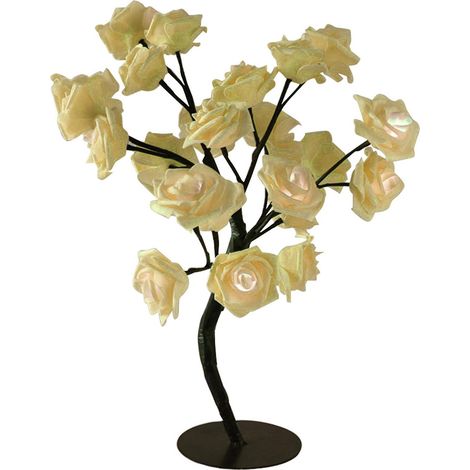 Leuchtende Rosenstrahl-Tischlampe für Mädchen und Frauen, ideal als Dekoration für Zuhause, Hochzeiten oder Weihnachten (1/5)