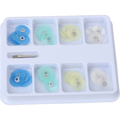 Kit de polissage dentaire 40 disques, bandes abrasives pour blanchiment et remodelage des dents, éclat parfait (1/5)