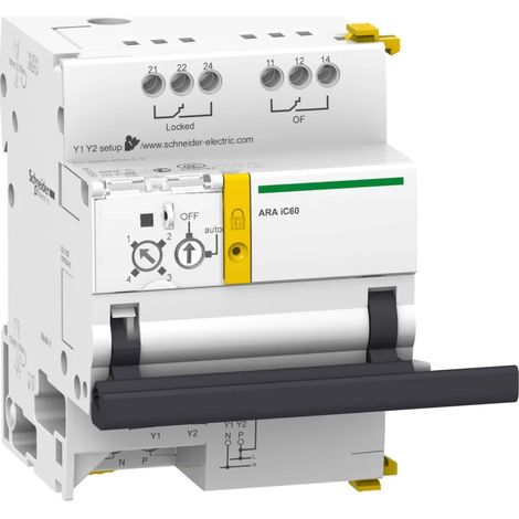 Motorsteuerung mit automatischer Wiedereinschaltung ARA für iC60 1P/1P+N/2P mit 4 Programmen (1/2)