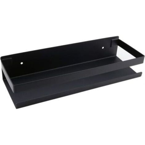 Étagère murale de salle de bain accessoires de salle de bain 20-40cm étagère de salle de bain moderne noire pour cuisine douche shampooing 30cm (1/5)
