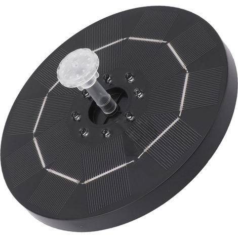 Runder LED-Brunnen, solarbetrieben mit Vogeltränke, Durchmesser 120 cm, 3000-mAh-Akku (1/5)