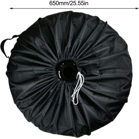 Housse de roue de secours universelle en toile Oxford, protection contre la poussière et sac de rangement pour pneu de voiture (1/5)