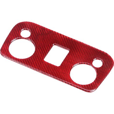 Cadre de fibre de carbone pour lecteur de lumière rouge, garniture de finition, compatible Ford Mustang 2015-2019 (1/5)