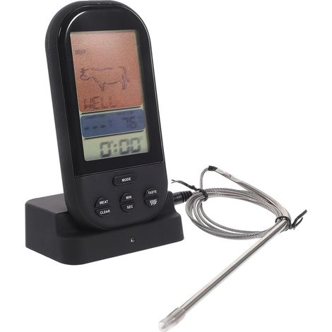 tre Viande Sans Fil Pour Barbecue Lecture Distance Alarme De (1/5)