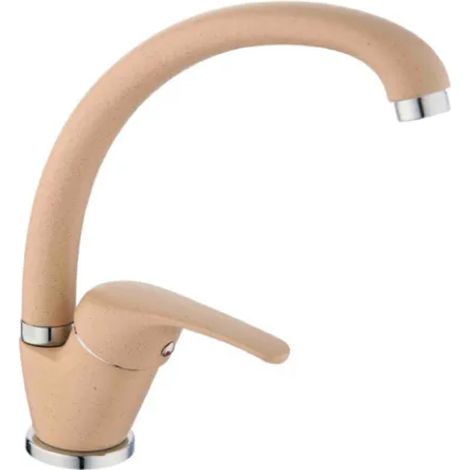 RUBINETTO MISCELATORE MONOCOMANDO PER LAVELLO SERIE BLU 2.0 GRANITO AVENA 3/8