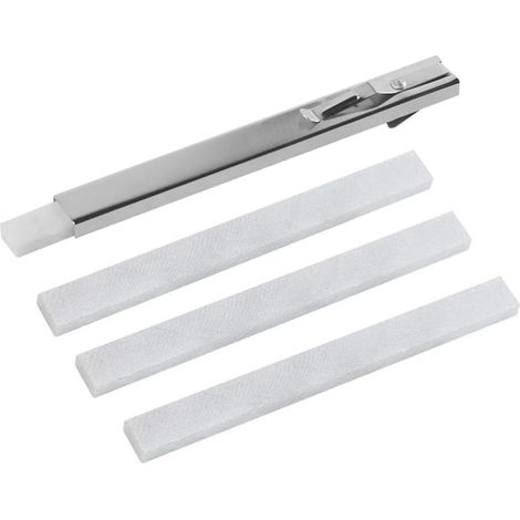 Stéatite pour Soudure 4 Crayons en Ardoise avec 1 Porte-Crayon en Ardoise Marqueurs en stéatite pour marquage de l'acier Outils de marquage industriels mécaniques Ensemble de Crayons 125x12mm (1/5)