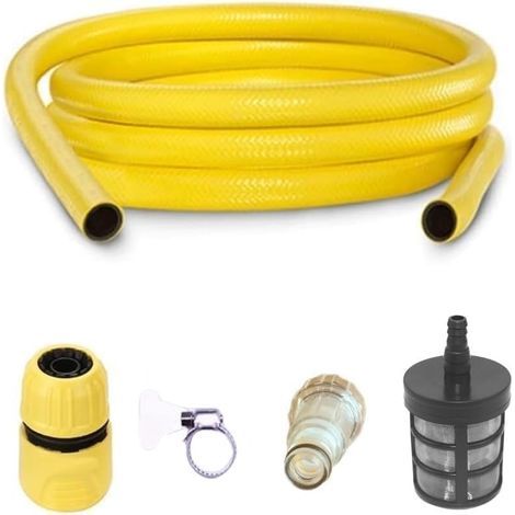 Accessoire Tuyau d'Aspiration Raccord Rapide Filtre pour Nettoyeur Haute Pression Kärcher K2-K7 Bosch AQT-3m