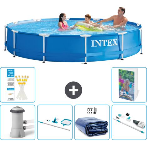 Frame Pool Rund - 366x76 cm - 7-teilig S323