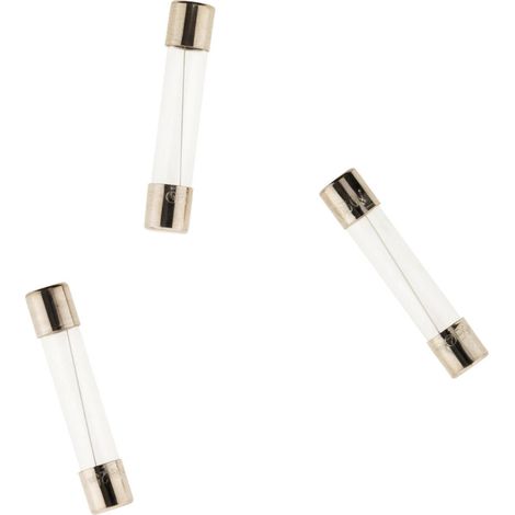 3 Fusibles de vidrio 6,3 x 32 mm 6,3 A