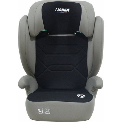 Siege auto - NANIA - Bogota - Groupe 2/3 - I-size - 100/150 cm - Isofix - 4 a 12 ans - Tetiere réglable - Noir