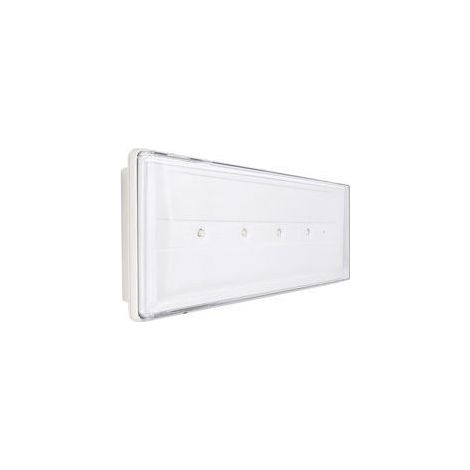 Beghelli 19500F Stile+ Lampada di Emergenza a Incasso LED 120 lumen 6W autonomia 180 min IP42