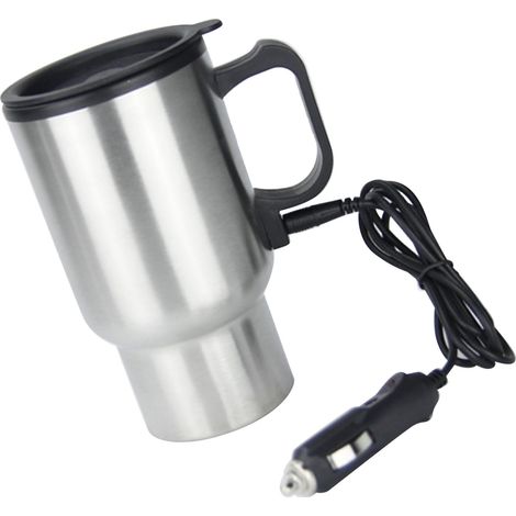 (Exclusivité Mexique) (Aucun échantillon requis, traitement uniquement) Thermos de voiture 12 V, bouteille d'eau pour voiture, tasse chauffante pour voiture, tasse électrique (1/5)