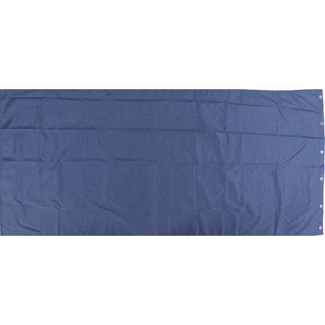 Rideau de Douche Imperméable en Polyester Épais, 80x180cm Bleu pour Salle de Bain (1/5)