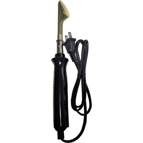 Fer à repasser électrique portable 50W 110V mini outil de réparation pour cuir vêtements sacs chaussures pare-chocs voiture, soudure et lissage surface cuir artisanat (1/2)