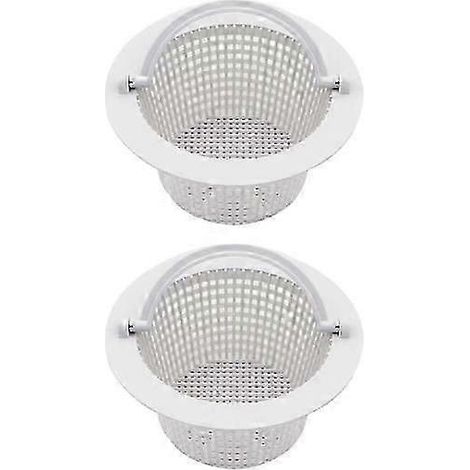 Paniers de skimming pour piscine (lot de deux), pratiques et durables, à pores fins pour éviter le colmatage, paniers de filtration, dispositif de skimming, accessoires de piscine. (1/5)