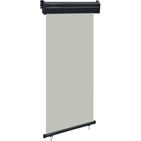 vidaXL Auvent latéral de balcon 105x250 cm Gris (1/5)