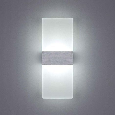 6W Applique Murale Intérieure LED 6000K Blanc Froid Acrylique Applique Murale Design Moderne Taille: 29x11CM Utilisé pour décorer le salon chambre couloir escalier étude etc. - RW (1/5)