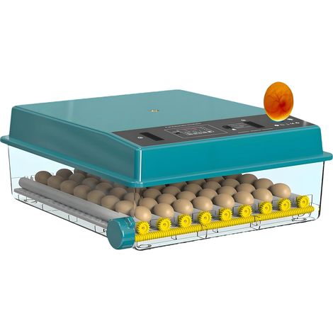 Incubadora de huevos, capacidad para 36 huevos, control automático de temperatura, 64 huevos, doble potencia. (1/2)