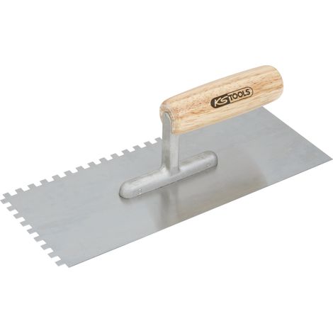KS Tools - Platoir denté - lame inox - cannelures 10x10 mm - dim. 130x280 mm - 144.0351